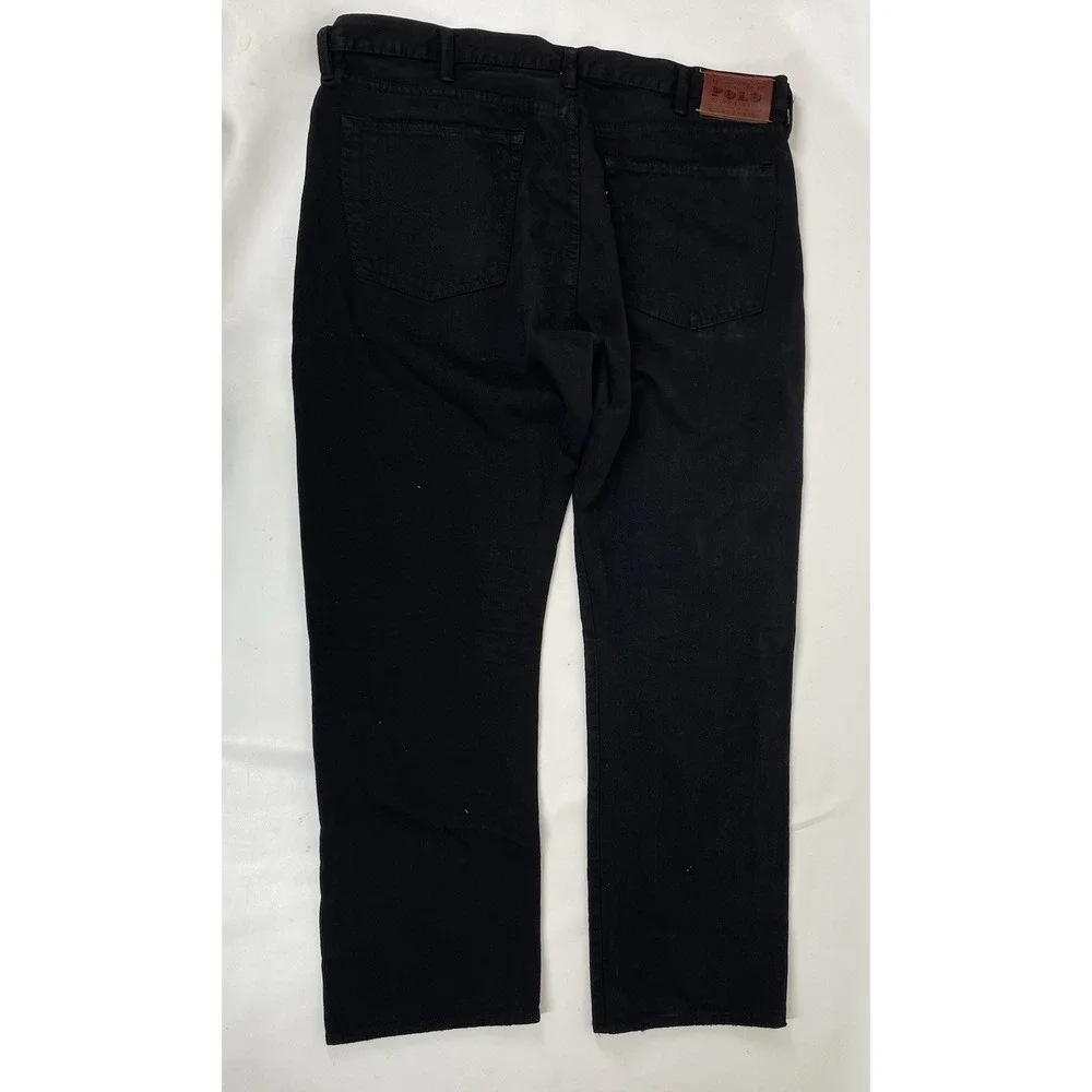 Polo Ralph Lauren Classic 867 Authentic Denim Jeans Mens Size 40x32 Black‎